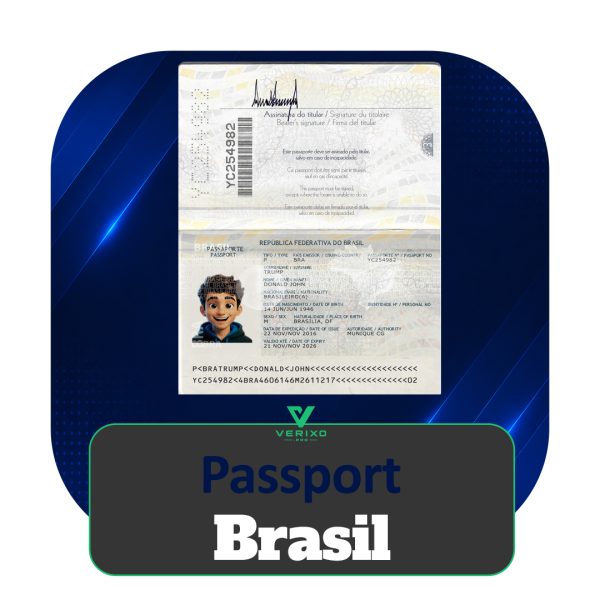 Brasil Passport - Full Editable PSD Template