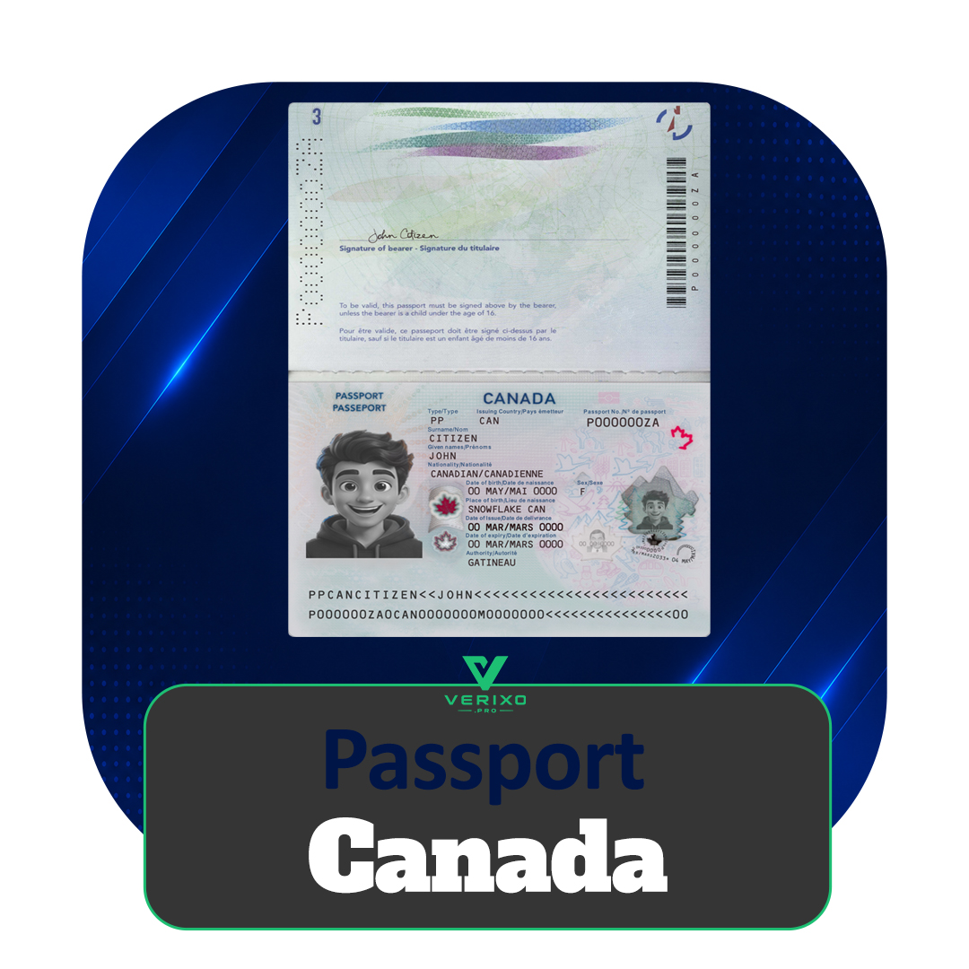 Canada Passport - Full Editable PSD Template