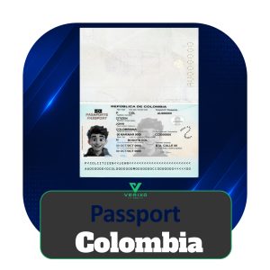 Colombia Passport - Full Editable PSD Template