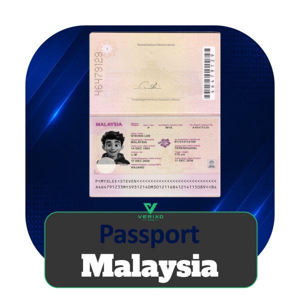 Malaysia Passport - Full Editable PSD Template